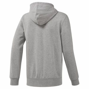 Reebok French Terry Full-Zip Kapuzenpullover Herren - Grau - DE 950-GLC